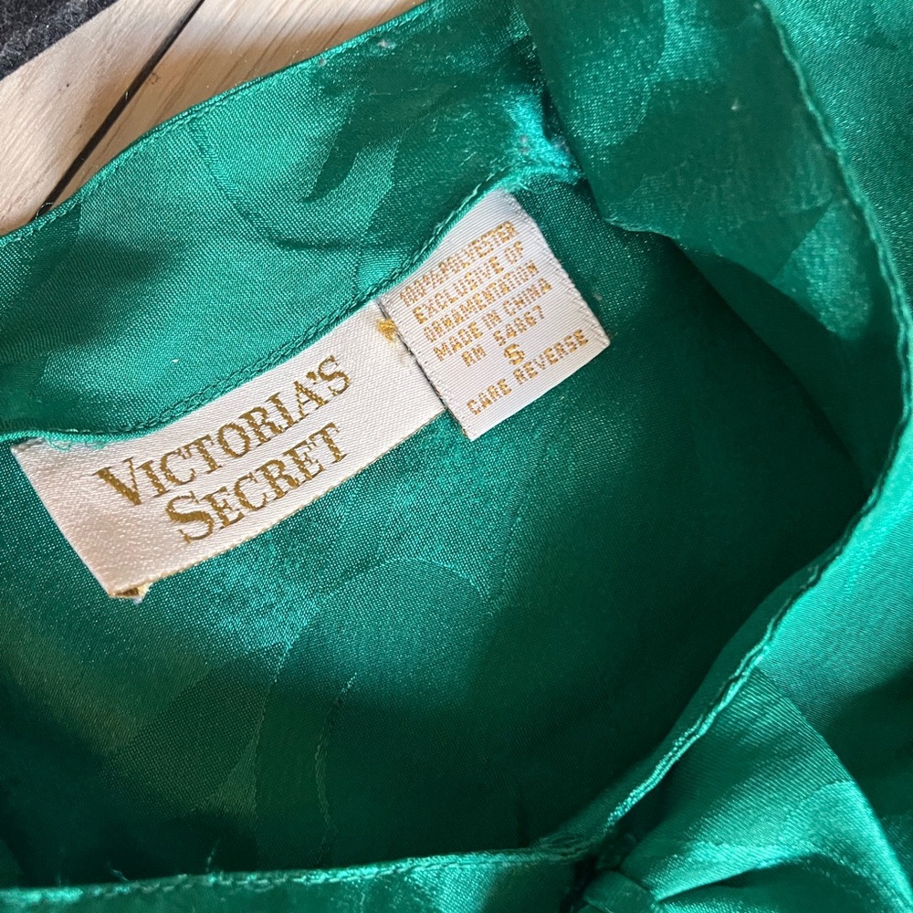 Victoria's Secret Emerald Green Satin Dress - Picture 5 of 5